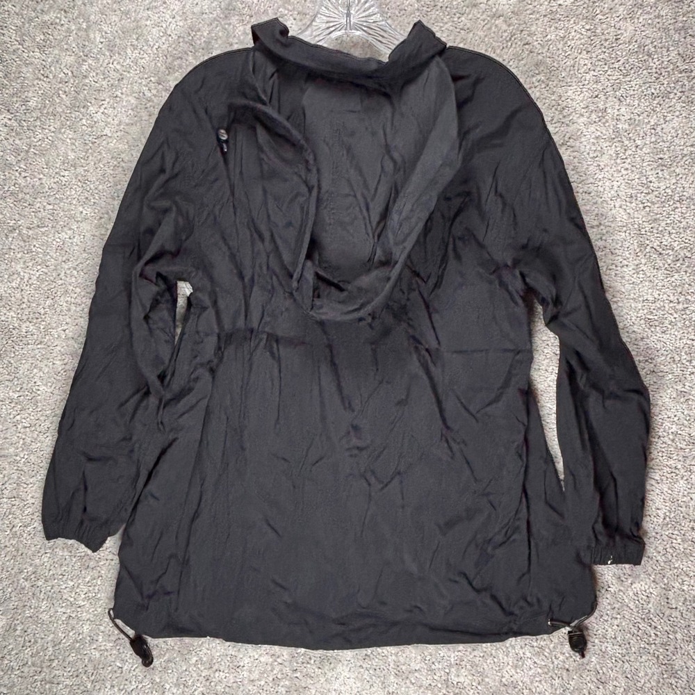 Disney Store Sport Mickey Mens Small Black Vintage Nylon Windbreaker Jacket Zip - Picture 6 of 13